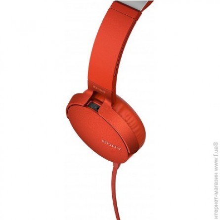 Зображення Навушники Sony MDR XB 550 APR Red - зображення 3