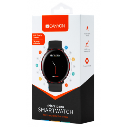 Smart часы Canyon CNS-SW75BR black-red (CNS-SW75BR) фото №4