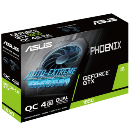 Asus GeForce GTX1650 4096Mb PHOENIX D6 OC (PH-GTX1650-O4GD6) фото №7