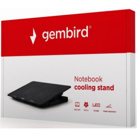 Зображення Підставка для ноутбука Gembird NBS-2F15-02 Black - зображення 4