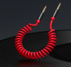 Кабель  Usams Spring Audio Cable 1.2m Red