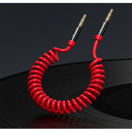 Кабель  Usams Spring Audio Cable 1.2m Red