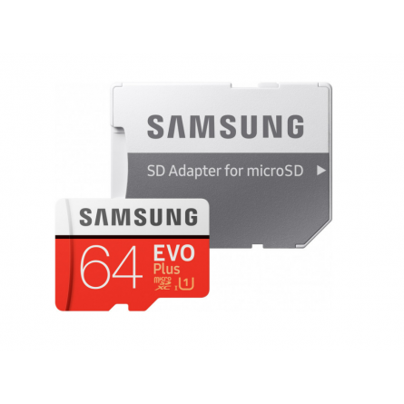 Карта пам'яті Samsung MicroSDXC 64 Gb Class 10 UHS-I EVO Plus   SD Adapter