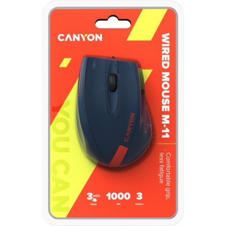 Комп'ютерна миша Canyon CNE-CMS11BR фото №5