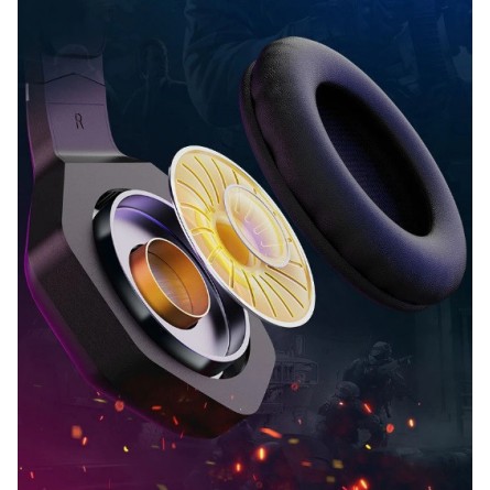 Навушники Onikuma  K10 Pro RGB Gaming Wired Headphones Black фото №4