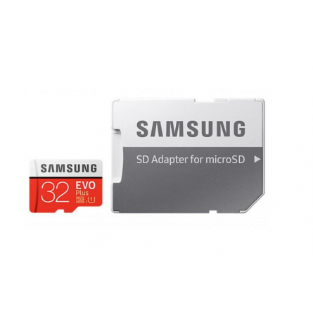 Карта памяти Samsung MicroSDHC 32 Gb Class 10 UHS-I EVO Plus   SD Adapter