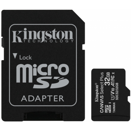 Карта памяти Kingston MSDHC Canvas Select Plus 32 Gb UHS1 cl10 A1
