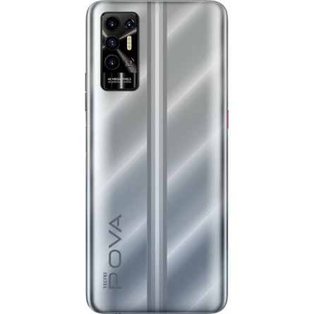 Смартфон Tecno POVA-2 (LE7n) 4/64Gb NFC Dual SIM Polar Silver фото №2