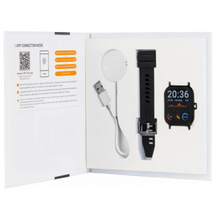 Smart годинник  GO FUN Pulseoximeter and Tonometer black (850472) фото №3