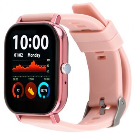 Smart годинник  GO FUN Pulseoximeter and Tonometer pink (850475)