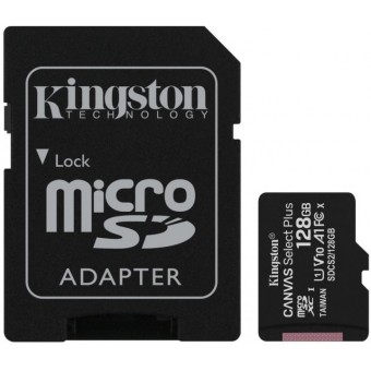 Изображение Карта памяти Kingston MSDXC Canvas Select Plus 128 Gb UHS1 cl10 A1