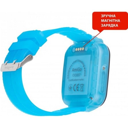 Smart часы AmiGo GO007 FLEXI GPS Blue фото №3