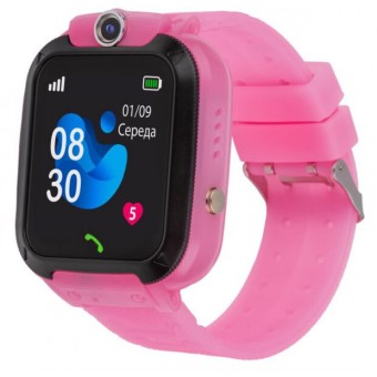 Зображення Smart годинник AmiGo GO007 FLEXI GPS Pink