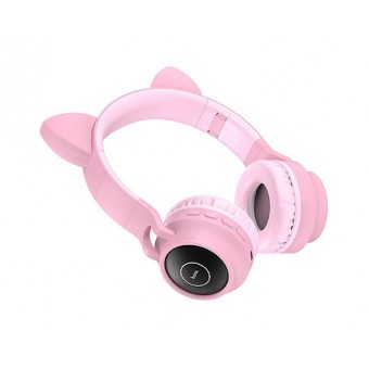 Зображення Навушники Hoco W27 Cat Ear Wireless Headphones Pink