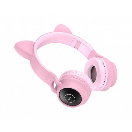 Навушники Hoco W27 Cat Ear Wireless Headphones Pink