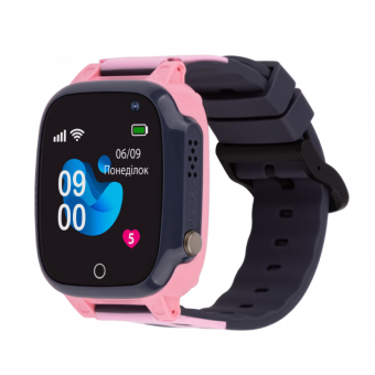 Зображення Smart годинник AmiGo GO008 MILKY GPS WIFI Pink (873293)
