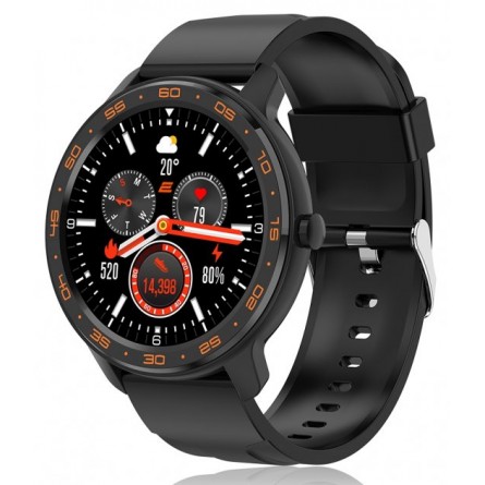 Smart годинник 2E Alpha X 46 mm Black-Orange (2Е-CWW30BKOR)