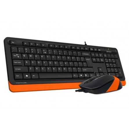 Клавиатура   мышка A4Tech F1010 Black-Orange фото №2