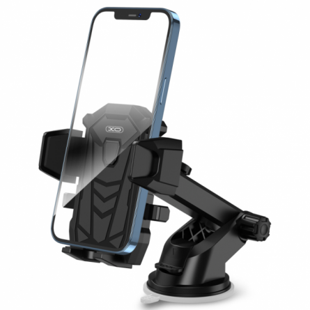 Автотримач XO C76 Retractable suction mount holder Black фото №2