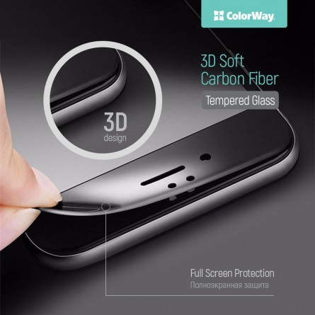 Изображение Защитное стекло Carbon Glass H PSZ 3D Black 2000052054011 - изображение 1