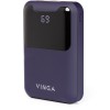 Мобильная батарея Vinga 10000 mAh Display soft touch purple (BTPB0310LEDROP) фото №2