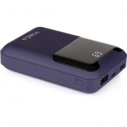Мобільна батарея Vinga 10000 mAh Display soft touch purple (BTPB0310LEDROP) фото №5