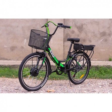 Електровелосипед VEGA Joy S (Black/Green) фото №3