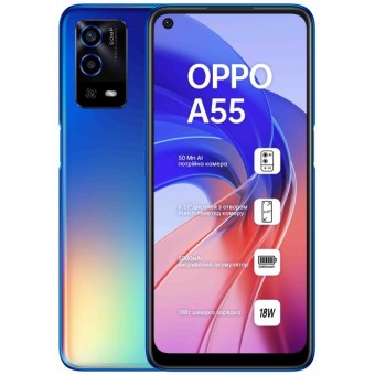 Зображення Смартфон Oppo A55 4/64GB Rainbow Blue (OFCPH2325_BLUE)