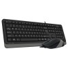 Клавіатура   мишка A4Tech F1010 (Grey) фото №3