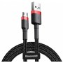 Зображення Baseus Cafule Cable USB For Micro 1.5A 2m Red Black - зображення 2