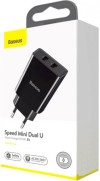 СЗУ Baseus Speed Mini Dual U Charger 10.5W Black фото №5