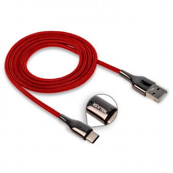 Зображення Walker USB cable WALKER C930 Intelligent Type-C red