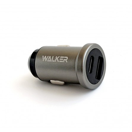 АЗП Walker WCR-25 PD_3.1A QC_3.1A grey