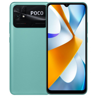 Изображение Смартфон Xiaomi Poco C40 4/64GB Coral Green (UA)