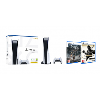 Зображення Ігрова приставка Sony PlayStation 5   PS5 Demon`s Souls   PS5 Ghost of Tsushima Director's Cut