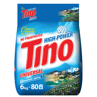 Зображення Порошок для прання Tino High-Power Порошок пральний універсальний Mountain spring, 6 кг