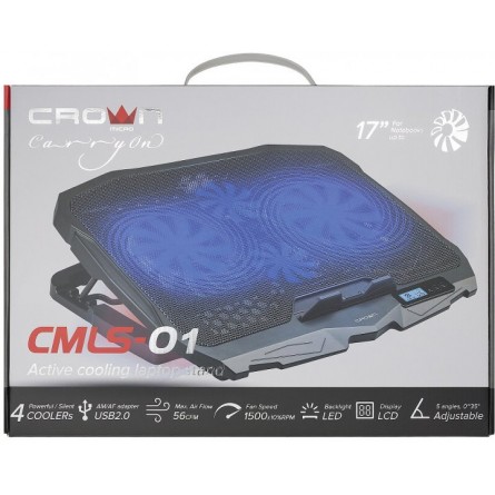 Подставка для ноутбука Crown CMLS-01 Blue фото №4