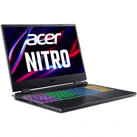Зображення Ноутбук Acer Nitro 5 AN515-58 15.6FHD IPS 165Hz/Intel i7-12700H/32/1024F/NVD3070Ti-8/Lin/Black - зображення 2