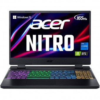 Зображення Ноутбук Acer Nitro 5 AN515-58 15.6FHD IPS 165Hz/Intel i7-12700H/32/1024F/NVD3070Ti-8/Lin/Black