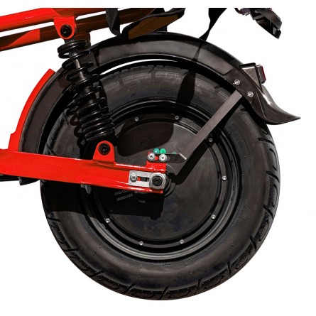 Электроскутер Like.Bike T1 (чорно-червоний) фото №9