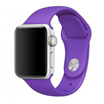 Зображення Ремешок DM Silicone-steel buckle для Apple Watch 38/40/41mm Purple