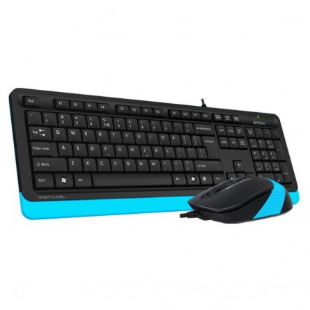 Клавиатура   мышка A4Tech F1010 Black-Blue фото №3