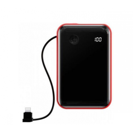Мобильная батарея Baseus Mini S Digital Display 10000mAh 3A (With Lightning Cable) - Black (PPXF-E01)