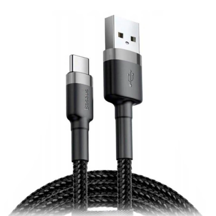 Baseus Cafule Cable USB For Type-C 3A 1m Gray Black