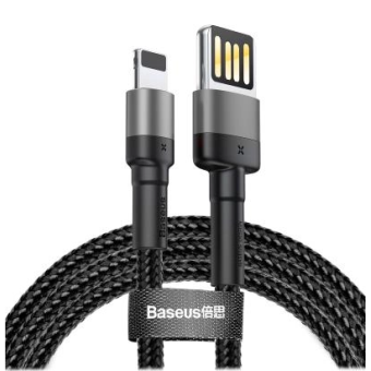 Изображение Кабель Baseus Cafule Special Edition Cable USB Lightning 2.4A 1m Black Grey