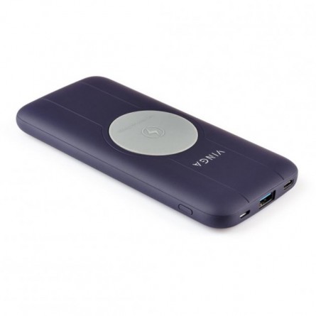 Мобільна батарея Vinga 10000 mAh Wireless QC3.0 PD soft touch purple (BTPB3510WLROP) фото №2