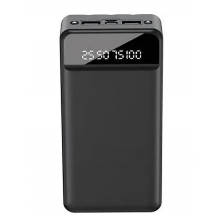 Мобільна батарея XO PR164 with Flashlight 2USB Type-C 30000mAh Black