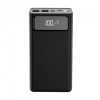 Мобільна батарея XO PR124 Digital Display 4USB Type-C 40000mAh Black