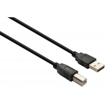 Изображение Кабель Vinga Кабель для принтера USB 2.0 AM/BM 1.8 m (VCPDCAMBMS1.8BK)