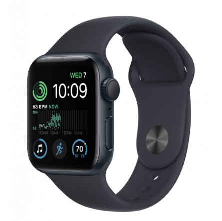 Smart годинник Apple Watch SE 2022 GPS 40mm Midnight Aluminium Case with Midnight Sport Band - Regular (MNJT3 фото №3